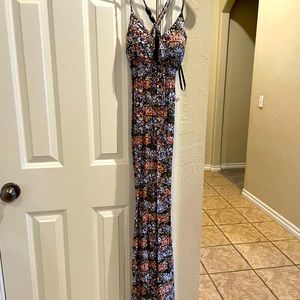 Full length floral dress
